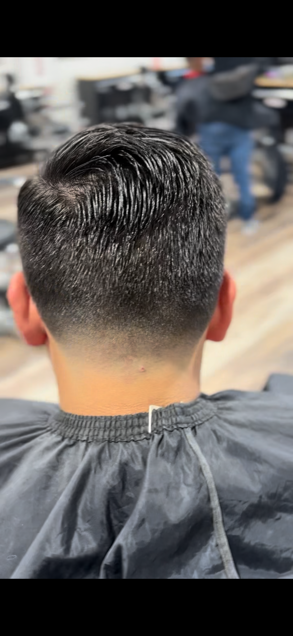 Taper fade — back view