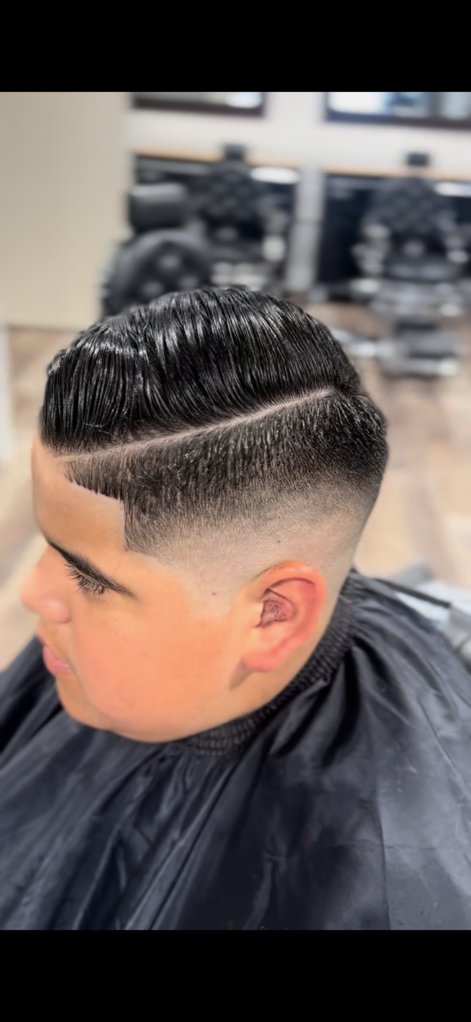 Classic fade — side profile