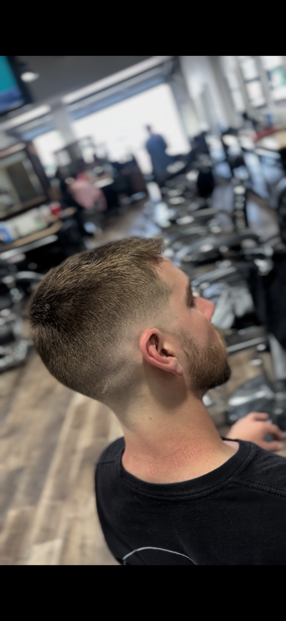 Low fade — side profile